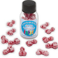 DIABLO PICANTE - 12 CARAMELLE PER GIOVANI FORMA DI PENE FRAGOLA/CILIEGIA – Giochi di addio singoli