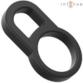 INTENSE - BOBBY DOPPIO ANELLO PER PENE IN SILICONE NERO – Cockring senza vibrazione