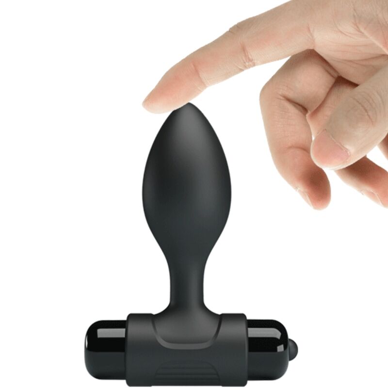 PRETTY LOVE - VIBRA BUTT 10 VIBRAZIONI PLUG ANALE NERO – Tappi anali – foto 4