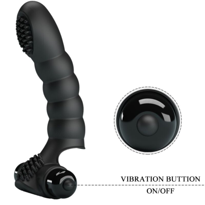PRETTY LOVE - VIBRATORE DA DITA ALEXANDER 10 VIBRAZIONI NERO – Vibratori da dito – foto 6