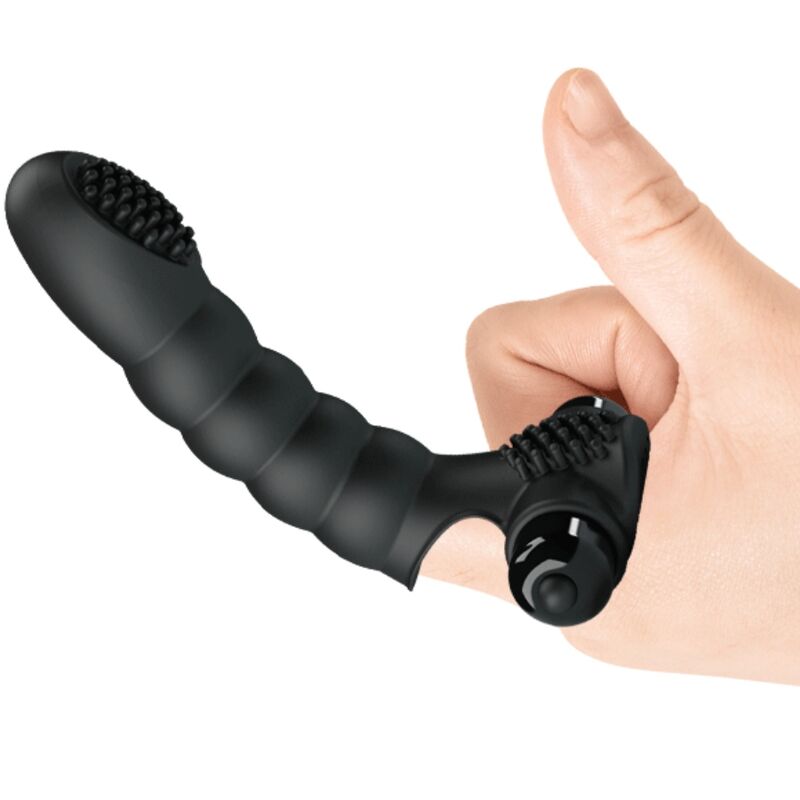 PRETTY LOVE - VIBRATORE DA DITA ALEXANDER 10 VIBRAZIONI NERO – Vibratori da dito – foto 3