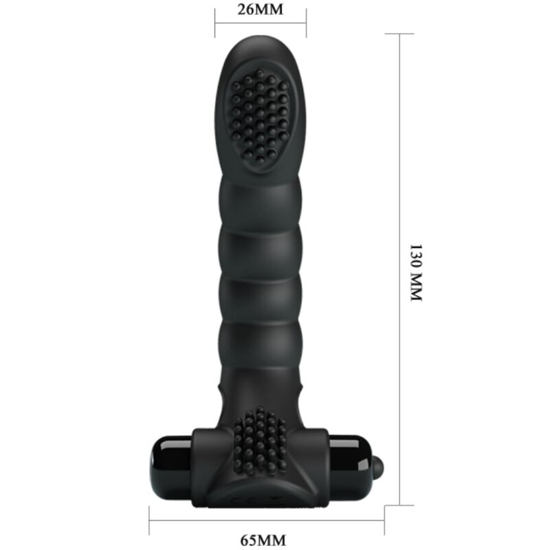 PRETTY LOVE - VIBRATORE DA DITA ALEXANDER 10 VIBRAZIONI NERO – Vibratori da dito – foto 4