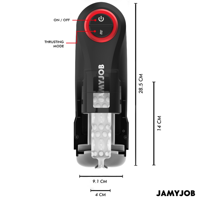 JAMYJOB - MASTURBATORE VAGINALE AUTOMATICO A GRAVITÀ 5 MODALITÀ DI ASPIRAZIONE – Vagine con vibrazione – foto 3