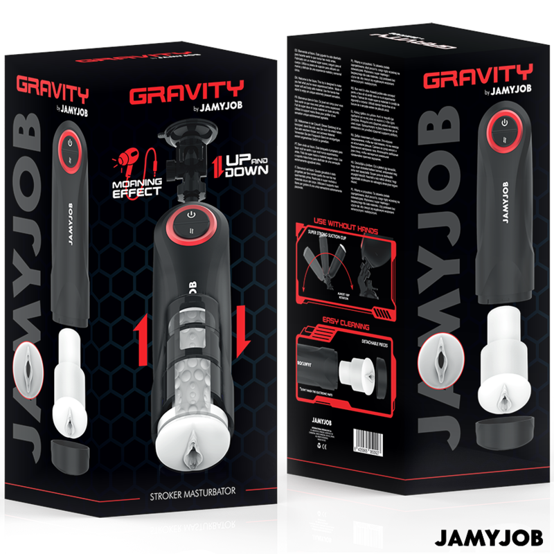 JAMYJOB - MASTURBATORE VAGINALE AUTOMATICO A GRAVITÀ 5 MODALITÀ DI ASPIRAZIONE – Vagine con vibrazione – foto 7
