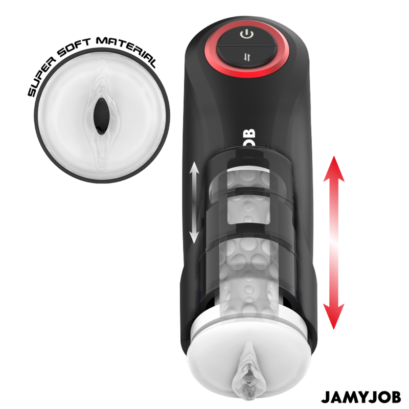 JAMYJOB - MASTURBATORE VAGINALE AUTOMATICO A GRAVITÀ 5 MODALITÀ DI ASPIRAZIONE – Vagine con vibrazione – foto 2
