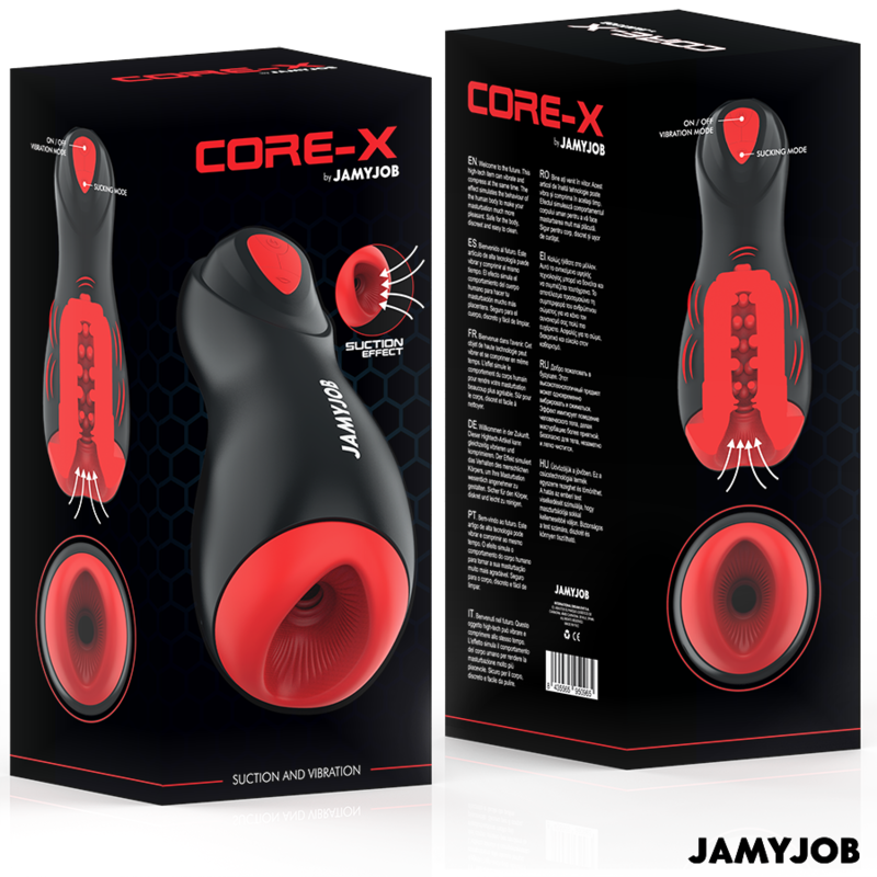JAMYJOB - MASTURBATORE AUTOMATICO CORE-X 5 MODALITÀ DI ASPIRAZIONE E VIBRAZIONE – Masturbatore automatico – foto 7