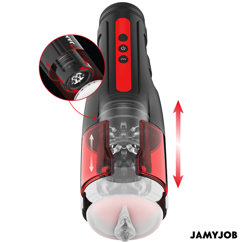 JAMYJOB - MASTURBATORE VAGINA AUTOMATICO CYCLONE 10 MODALITÀ DI ROTAZIONE E SPINTA – Vagine con vibrazione – foto 2
