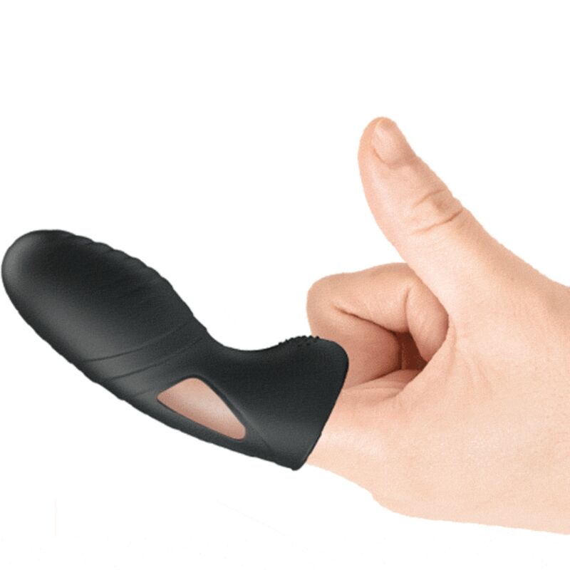 PRETTY LOVE - VIBRATORE DA DITO IN SILICONE ALAN NERO – Vibratori da dito – foto 5