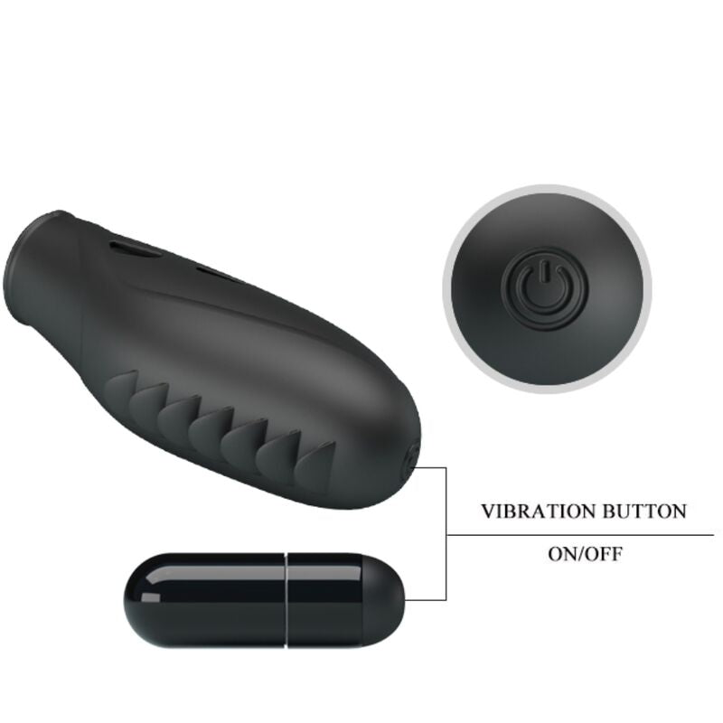 PRETTY LOVE - VIBRATORE DA DITO IN SILICONE GILO NERO – Vibratori da dito – foto 5