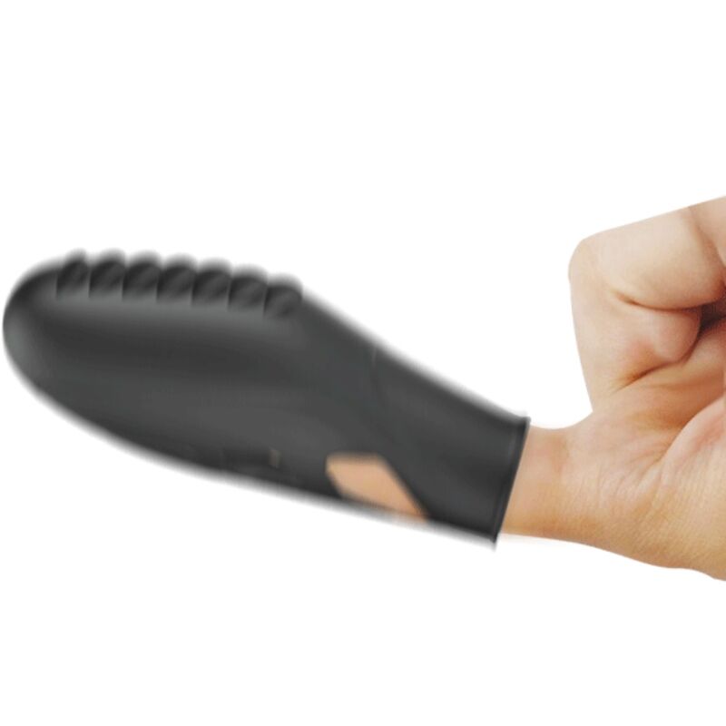 PRETTY LOVE - VIBRATORE DA DITO IN SILICONE GILO NERO – Vibratori da dito – foto 3
