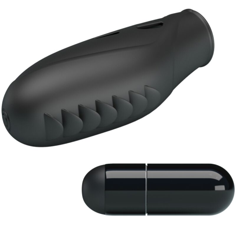 PRETTY LOVE - VIBRATORE DA DITO IN SILICONE GILO NERO – Vibratori da dito – foto 4