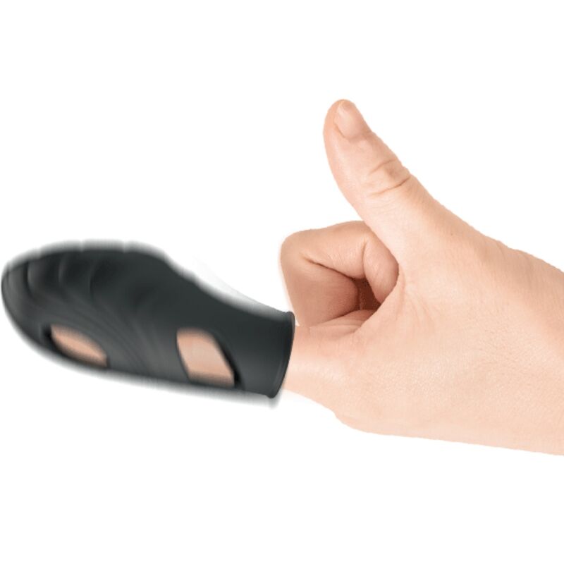 PRETTY LOVE - VIBRATORE DA DITA IN SILICONE LICH NERO – Vibratori da dito – foto 4