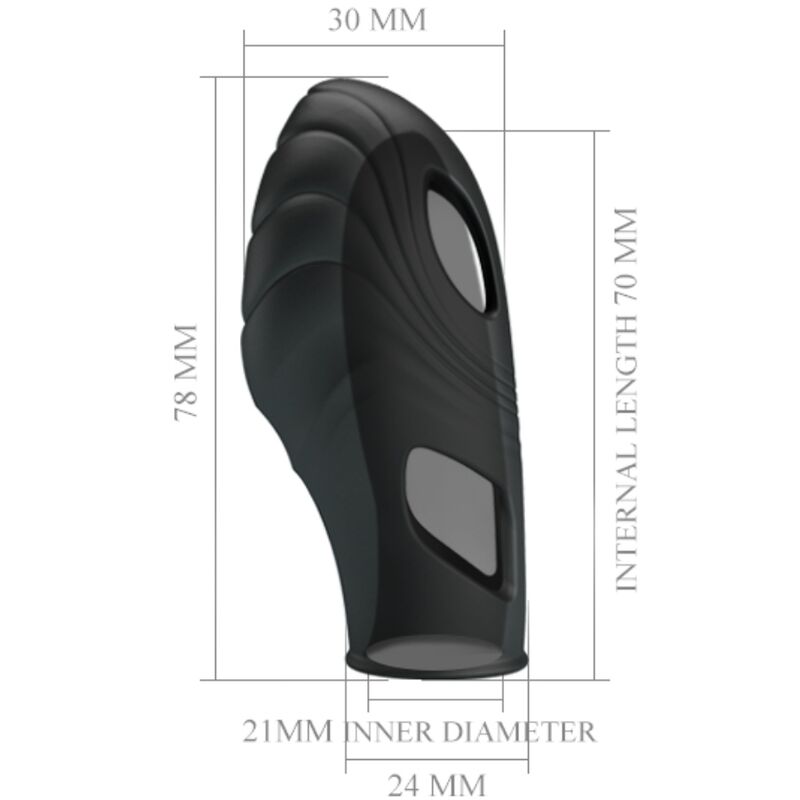 PRETTY LOVE - VIBRATORE DA DITA IN SILICONE LICH NERO – Vibratori da dito – foto 7