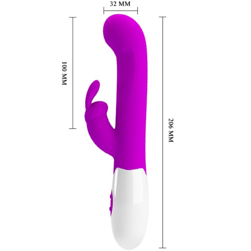 PRETTY LOVE - VIBRATORE CENTAUR CONIGLIO 30 MODALITÀ DI VIBRAZIONE VIOLA – Vibratori di coniglio – foto 3