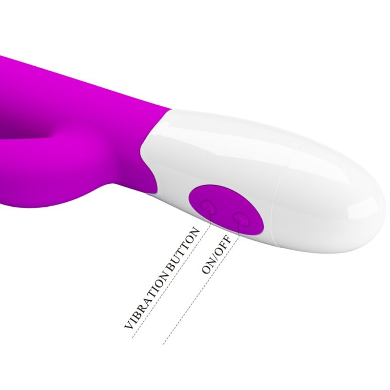 PRETTY LOVE - VIBRATORE CENTAUR CONIGLIO 30 MODALITÀ DI VIBRAZIONE VIOLA – Vibratori di coniglio – foto 4