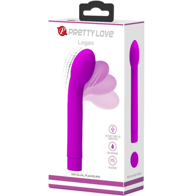 PRETTY LOVE - VIBRATORE G-SPOT LOGAN 10 VIBRAZIONI VIOLA – Vibratori a punto G – foto 6