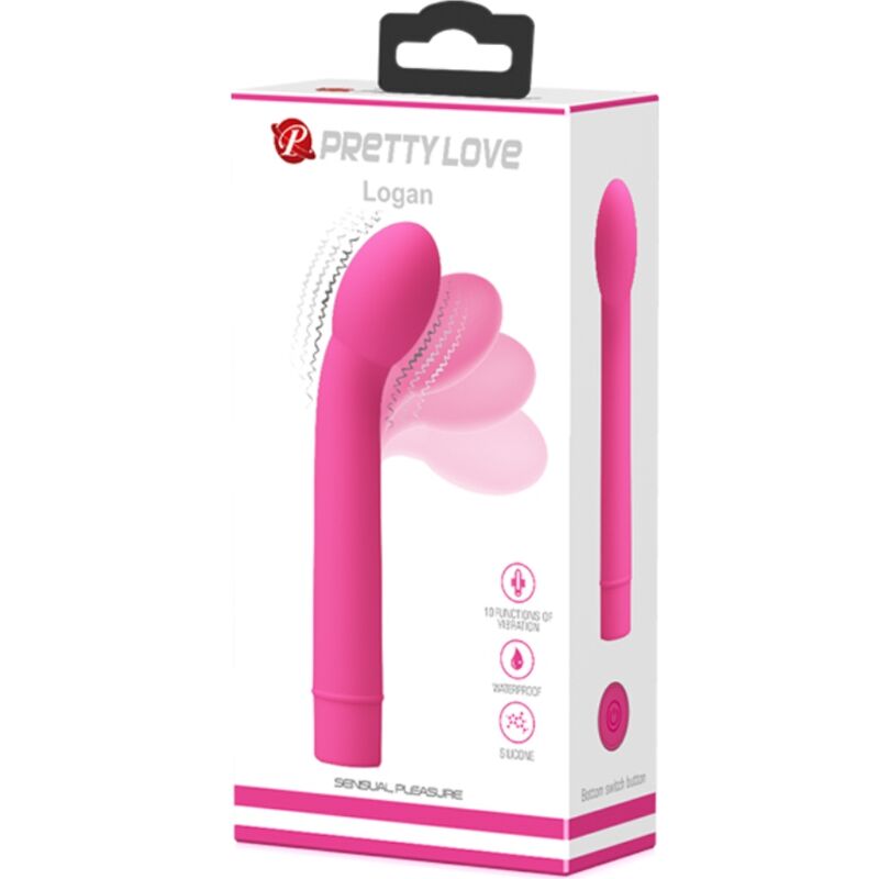 PRETTY LOVE - VIBRATORE G-SPOT LOGAN 10 VIBRAZIONI ROSA – Vibratori a punto G – foto 6