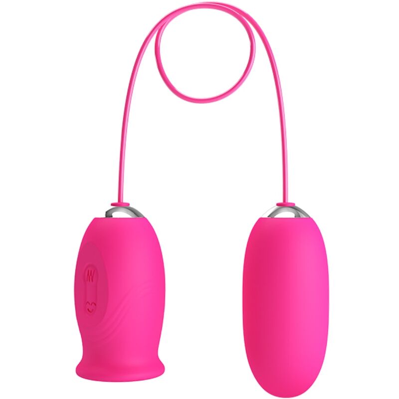 PRETTY LOVE - Ovulo vibrante a forma di margherita + lingua stimolante per il clitoride ROSA – Uova vibranti