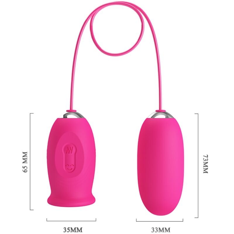 PRETTY LOVE - Ovulo vibrante a forma di margherita + lingua stimolante per il clitoride ROSA – Uova vibranti – foto 5