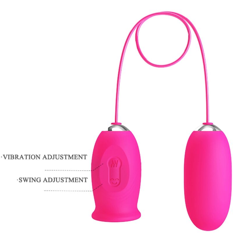 PRETTY LOVE - Ovulo vibrante a forma di margherita + lingua stimolante per il clitoride ROSA – Uova vibranti – foto 6