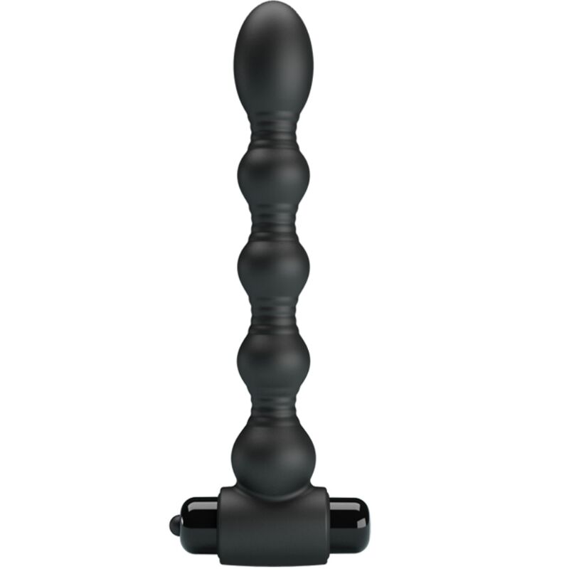 PRETTY LOVE - LYNN SILICONE ANAL PLUG 10 VIBRAZIONI NERO – Tappi anali
