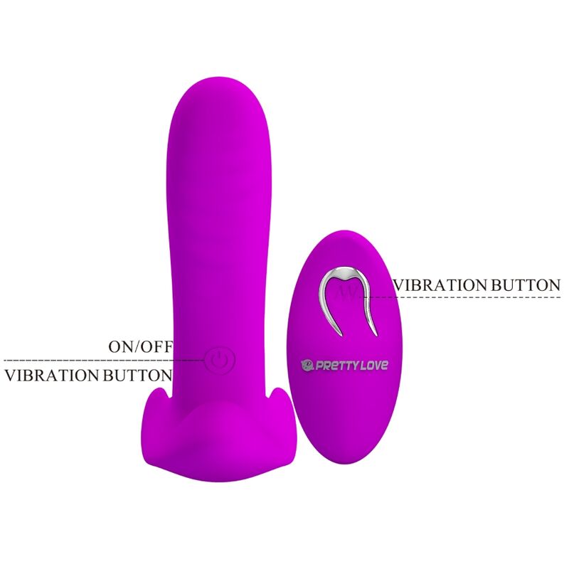 PRETTY LOVE - MASSAGGIATORE E VIBRATORE 12 VIBRAZIONI TELECOMANDO VIOLA – Vibratori HI-TECH – foto 7