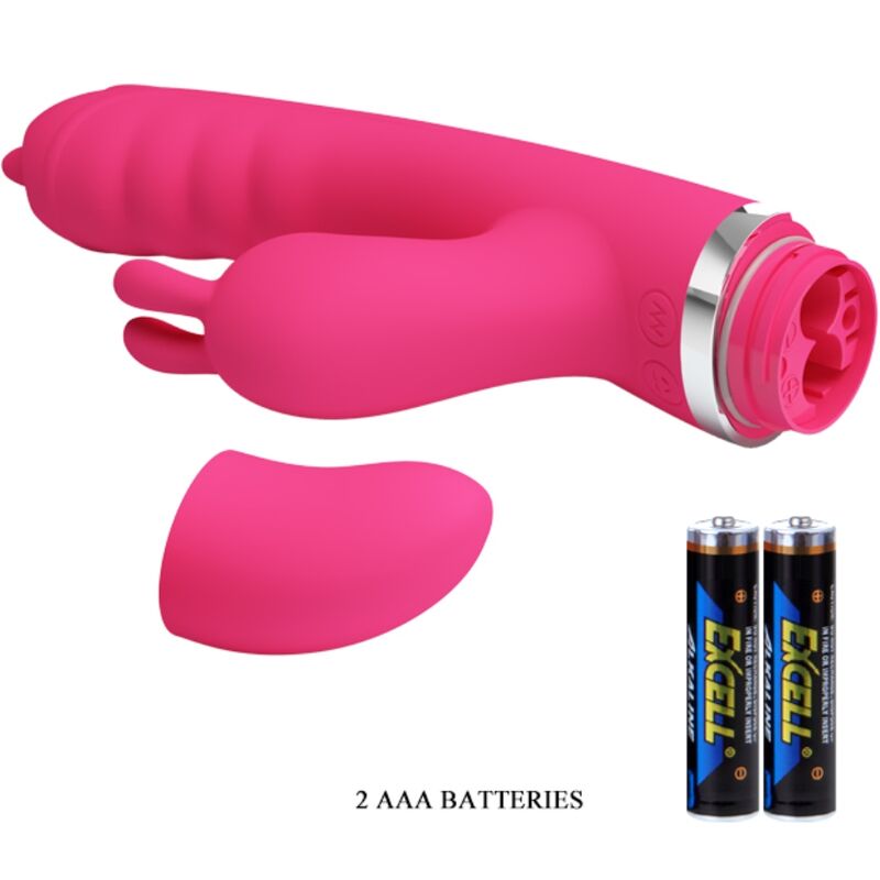 PRETTY LOVE - VIBRATORE MULTIFUNZIONE CONIGLIO PHOENIX ROSA – Vibratori di coniglio – foto 5