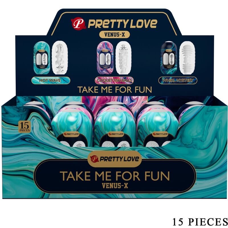 PRETTY LOVE - VENUS X 15 MASTURBATORI MASCHILI IN SILICONE BIANCO – Vari masturbatori