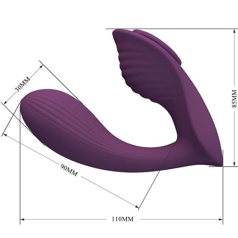 PRETTY LOVE - FRANZ MASSAGGIATORE E VIBRATORE APP GRATUITA VIOLA – Vibratori con APP – foto 5