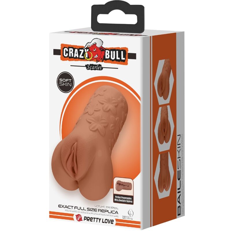 CRAZY BULL - VAGINA E ANO SCARLATTO DESIGN CON FIORI CARNE – Vagine senza vibrazioni – foto 6