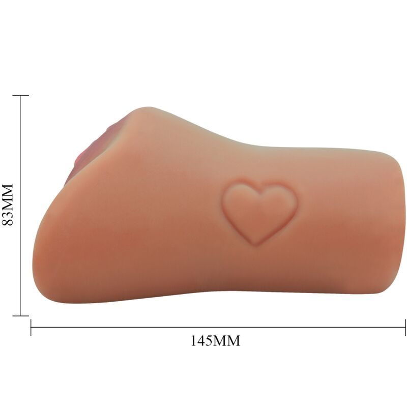 CRAZY BULL - VAGINA E ANO SCARLATTO DESIGN CON CUORE IN CARNE – Vagine senza vibrazioni – foto 4