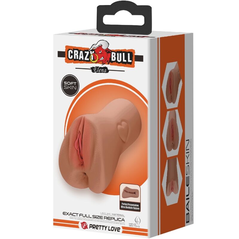 CRAZY BULL - VAGINA E ANO SCARLATTO DESIGN CON CUORE IN CARNE – Vagine senza vibrazioni – foto 5