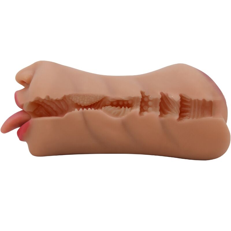 CRAZY BULL - SARAH DOPPIO MASTURBATORE BOCCA E VAGINA CARNE – Vagine senza vibrazioni – foto 4