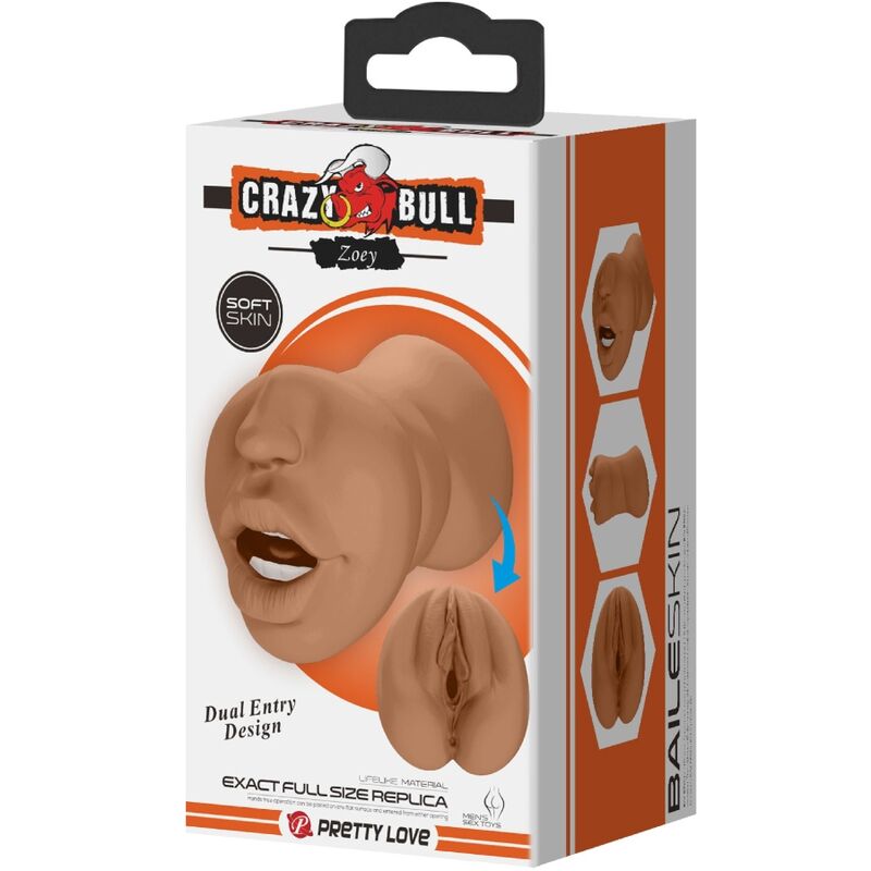 CRAZY BULL - ZOEY DOPPIO MASTURBATORE BOCCA E VAGINA CARNE – Vagine senza vibrazioni – foto 6