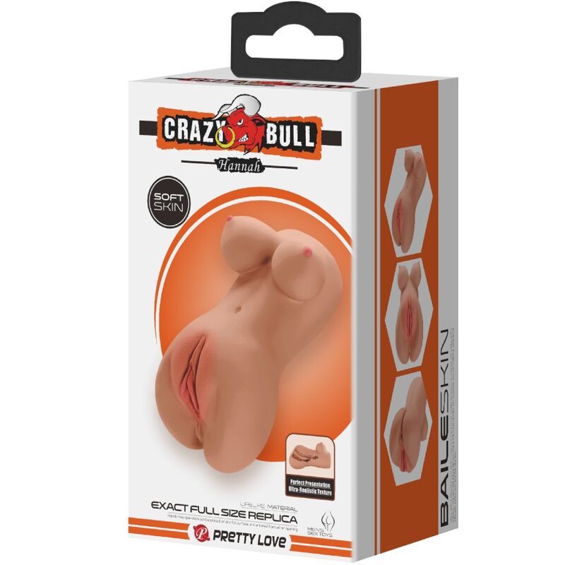 CRAZY BULL - HANNAH DOPPIO MASTURBATORE VAGINA E ANO REALISTICO MULATTO – Vagine senza vibrazioni – foto 5