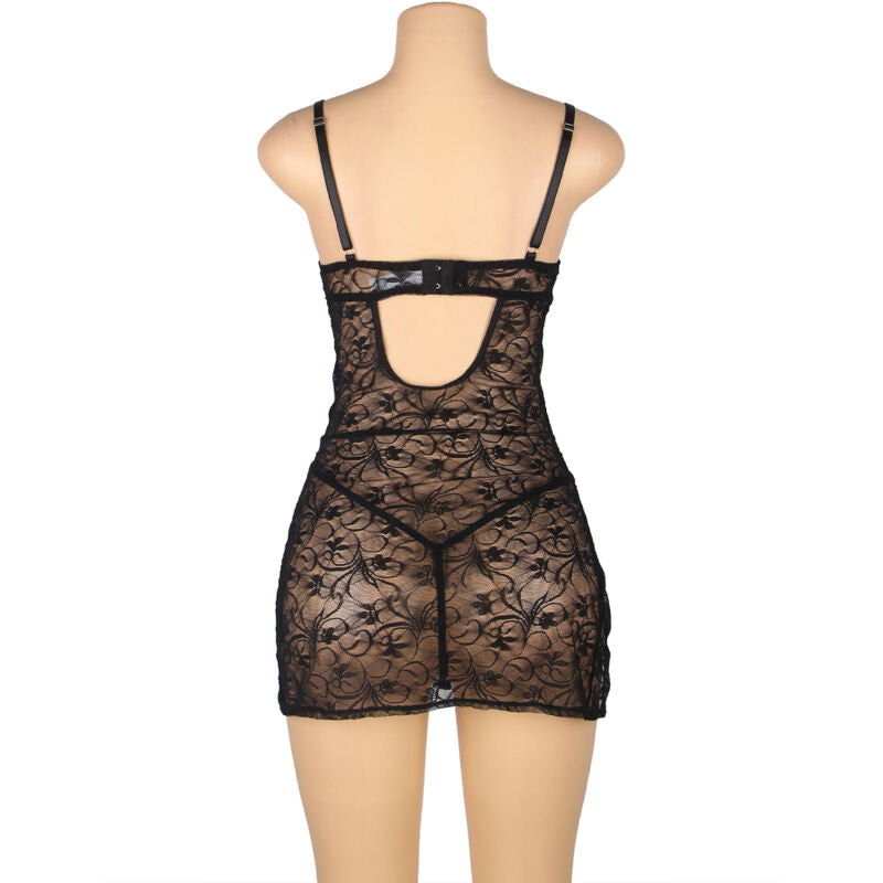 SUBBLIME - 954185 BABYDOLL IN PIZZO CON SPALLINE REGOLABILI NERO S/M – Babydoll – foto 7