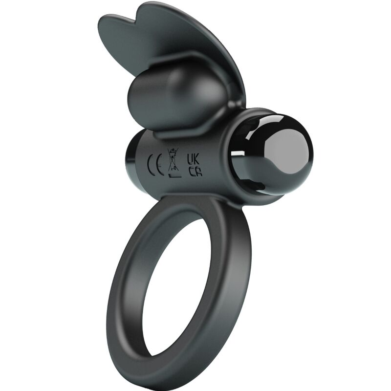 PRETTY LOVE - DEBONAIRE ANELLO VIBRANTE CONIGLIO 10 VIBRAZIONI NERO – Cockring con vibrazione – foto 2