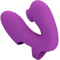 PRETTY LOVE - VIBRATORE DA DITA ATHENA CON STIMOLATORE CLITORIDEO VIOLA – Vibratori da dito