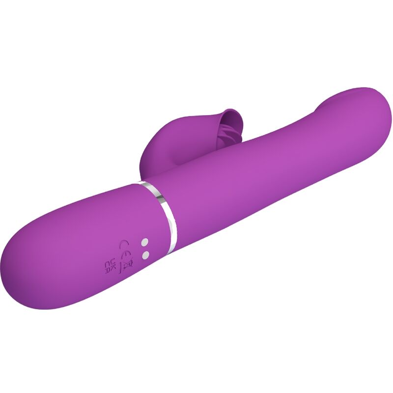 PRETTY LOVE - VIBRATORE E STIMOLATORE MULTIFUNZIONE 4 IN 1 VIOLA – Vibratori HI-TECH – foto 3