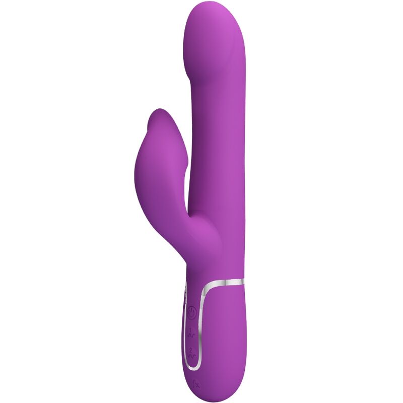 PRETTY LOVE - VIBRATORE E STIMOLATORE MULTIFUNZIONE 4 IN 1 VIOLA – Vibratori HI-TECH