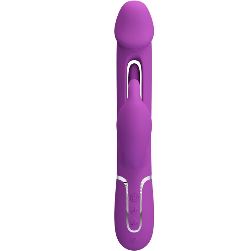 PRETTY LOVE - KAMPAS 3 IN 1 MULTIFUNZIONE VIBRATORE CONIGLIO VIOLA – Vibratori di coniglio – foto 2