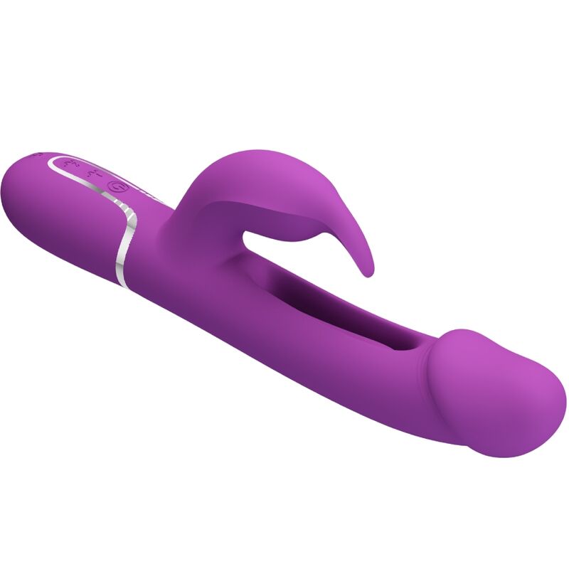 PRETTY LOVE - KAMPAS 3 IN 1 MULTIFUNZIONE VIBRATORE CONIGLIO VIOLA – Vibratori di coniglio – foto 4