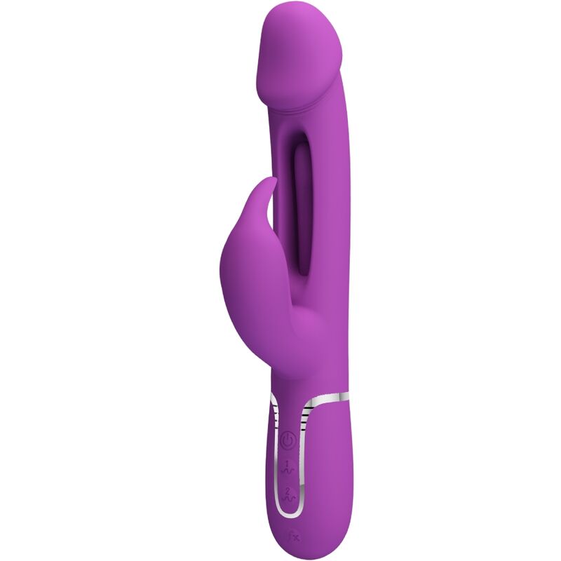 PRETTY LOVE - KAMPAS 3 IN 1 MULTIFUNZIONE VIBRATORE CONIGLIO VIOLA – Vibratori di coniglio