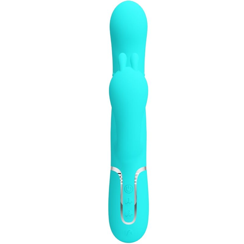 PRETTY LOVE - CAMMY 4 IN 1 MULTIFUNZIONE VIBRATORE TRIPLE RABBIT BLU – Vibratori di coniglio – foto 2