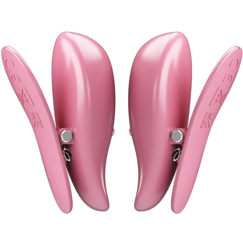 PRETTY LOVE - MORSETTI PER CAPEZZOLI CAILEY 10 VIBRAZIONI TELECOMANDO ROSA – Morsetti per capezzoli per sadomasochismo – foto 3