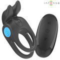 INTENSE - SAM VIBRATORE DOPPIO ANELLO PER PENE 10 VIBRAZIONI NERO – Cockring con vibrazione