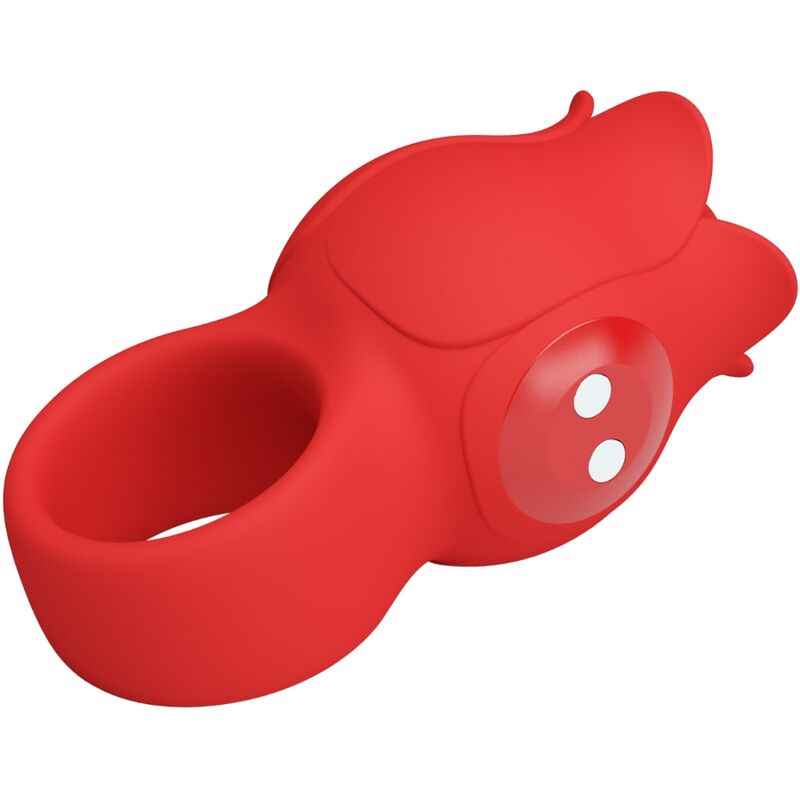 PRETTY LOVE - VIBRATORE A DITA A FORMA DI ROSA JAE 10 VIBRAZIONI ROSSO – Vibratori da dito – foto 5
