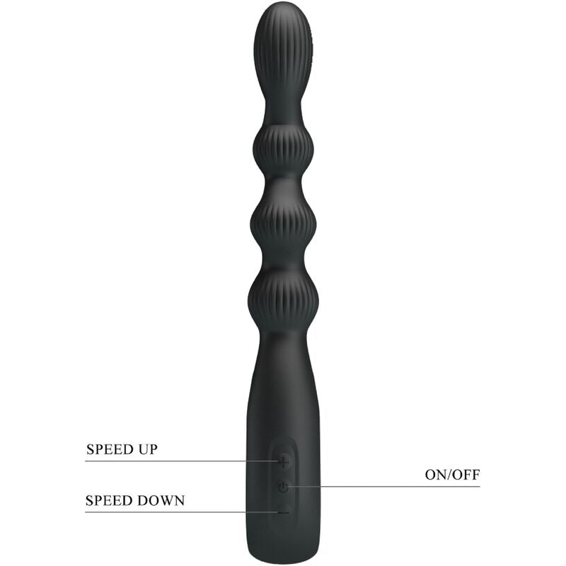 PRETTY LOVE - FEDERER VIBRATORE ANALE 12 VIBRAZIONI NERO – Vibratori HI-TECH – foto 5