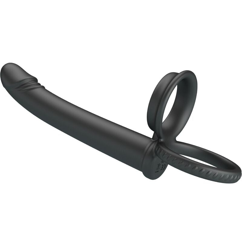 PRETTY LOVE - DILLION DOPPIA PENETRAZIONE DOPPIO ANELLO PER IL PENE NERO – Anelli a doppia penetrazione – foto 5