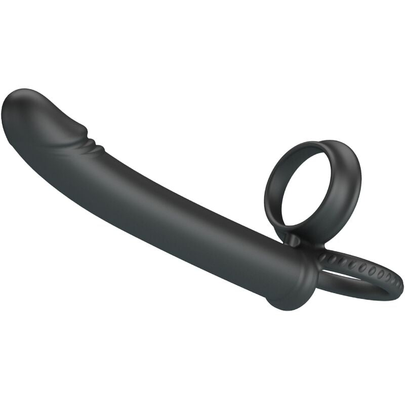PRETTY LOVE - DILLION DOPPIA PENETRAZIONE DOPPIO ANELLO PER IL PENE NERO – Anelli a doppia penetrazione – foto 6